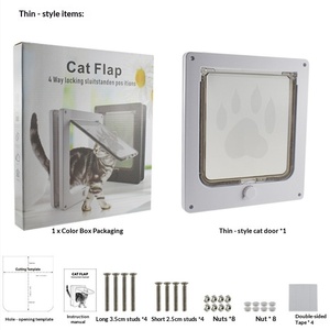 <span class=keywords><strong>Per</strong></span> Forniture Dirette Transfrontaliere di Articoli <span class=keywords><strong>per</strong></span> Animali Domestici: Sportello <span class=keywords><strong>per</strong></span> Gatti e <span class=keywords><strong>Cani</strong></span> con Ingresso/Uscita a Due Vie, Stile Sottile Quadrato, Telaio in Plastica <span class=keywords><strong>per</strong></span> Porta di Sicurezza - Product Image 4