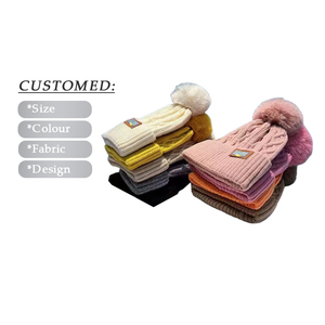 OEM ODM Cálido Invierno Sombreros de punto Logotipo personalizado Resistente al frío Invierno Grueso Pom Sombreros de invierno - Product Image 1