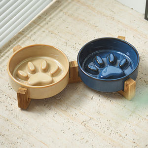 Ingrosso Logo personalizzato rialzato lento alimentatore cane gatto ciotola ceramica - Product Image 5