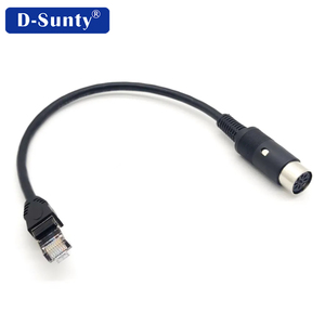 Câble réseau Ethernet 0.3m RJ45 mâle femelle blindé Ethernet <span class=keywords><strong>Rj</strong></span> <span class=keywords><strong>45</strong></span> Connecteur Vis Montage sur panneau Câble d'extension Communication - Product Image 4
