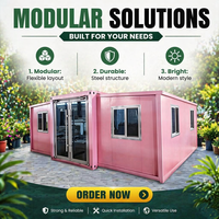 Maison Modulaire de Luxe Conteneurisée Extensible à Double Aile de 40 pieds avec Électricité SAA pour la Revente et l'ROI