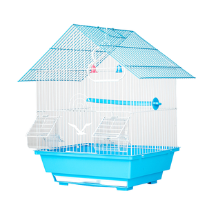 Cage à oiseaux en métal de bonne qualité, durable et économique, pour perroquets, canaris et autres oiseaux, idéale pour l'élevage, à assembler. - Product Image 1