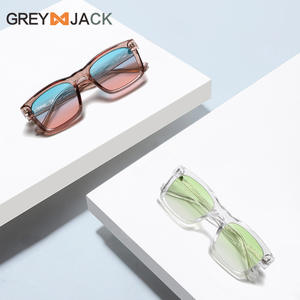 Lunettes de soleil carrées pour homme Grey Jack, verres polarisés UV400 TAC, monture PC, style streetwear tendance, pour la protection solaire, les voyages et la conduite - Product Image 1