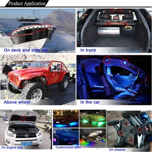 Venta caliente negro cambiando App 10-30V LED de múltiples colores intermitente Rock luces - Product Image 3