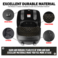 Sac de coffre de moto, boîte de rangement pour bagages arrière, boîte à outils, valise de voyage pour Harley Softail Touring Sportster, pour Yamaha, pour Honda
