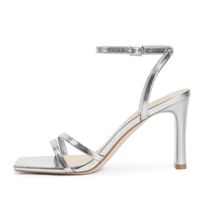 ชุดเดรสใส่สบายของผู้หญิงรองเท้าส้นสูงเปิดหัวเหลี่ยมและหนามีสายรัดข้อเท้ารองเท้าสำหรับงานปาร์ตี้ - Product Image 2