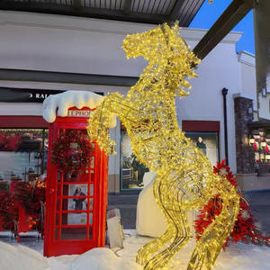 Lumière LED commerciale en forme d'arche de cheval pour centre commercial, <span class=keywords><strong>parc</strong></span> à thème et décoration d'événements de Noël et du <span class=keywords><strong>Nouvel</strong></span> <span class=keywords><strong>An</strong></span> - Product Image 1