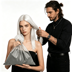 Poudre décolorante pour cheveux gris argentés, qualité OEM, haute performance, blond platine, pour coloration capillaire tendance - Product Image 6