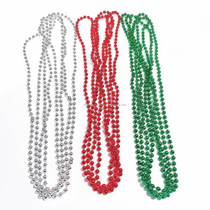Cuentas de Plástico Electrochapadas, Cadena de Collar Colorida para Disfraces de Mardi Gras, Accesorios para Festivales, Venta al por Mayor - Product Image 5