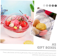 2023 vente chaude 13oz 17oz grande capacité en forme de ronde en plastique Dessert tasse pour Mousse gâteau collations bonbons Biscuit boîte-cadeau