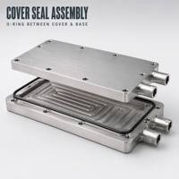 Plaque de refroidissement liquide intégrée en aluminium usinée CNC - Refroidisseur pour équipements semi-conducteurs et laser - Technologie de soudage par friction