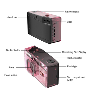 Holga 135sj 35mm tái sử dụng phim máy ảnh với Built-in <span class=keywords><strong>Flash</strong></span> f/8 28mm Ống kính AA pin-phong cách cổ điển cho trẻ em/bên/đám cưới sử dụng - Product Image 6