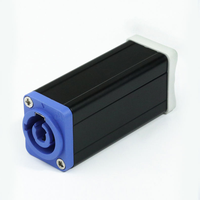 Connecteur Coupleur Powercon BFLIGHT 3P, Boîtier Métallique en Aluminium, Contact en Cuivre, 20A/250V, pour Extension d'Alimentation Audio/Vidéo LED