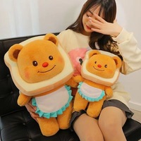Boneka Beruang Mentega 30-50cm Multi Ukuran Super Lembut Isi Kapas PP Mainan Penghibur Unisex Hadiah Ulang Tahun Hari Valentine Liburan