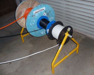 Support de bobine de câble en forme de A, pliable pour le rangement, s'adapte à toutes les fourgonnettes et voitures, distributeur universel de bobine de câble en forme de A - Product Image 5