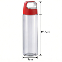 Bouteille d'eau de sport et de voyage en PC de 600 ml avec couvercle, écologique, à boire directement, plusieurs couleurs, option de logo personnalisé