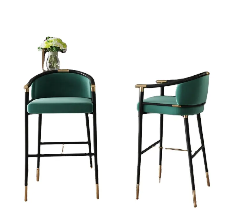 Cadeiras de bar de couro pu, de alta qualidade, novo modelo, balcão de cozinha, cadeiras de bar, banheiro de bar, móveis