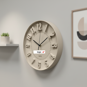 Reloj de Pared Contemporáneo de Cuarzo de 12 Pulgadas, Material Plástico para Decoración de Sala de Estar, <span class=keywords><strong>Nombres</strong></span> <span class=keywords><strong>Propios</strong></span> en Mayúsculas - Product Image 4
