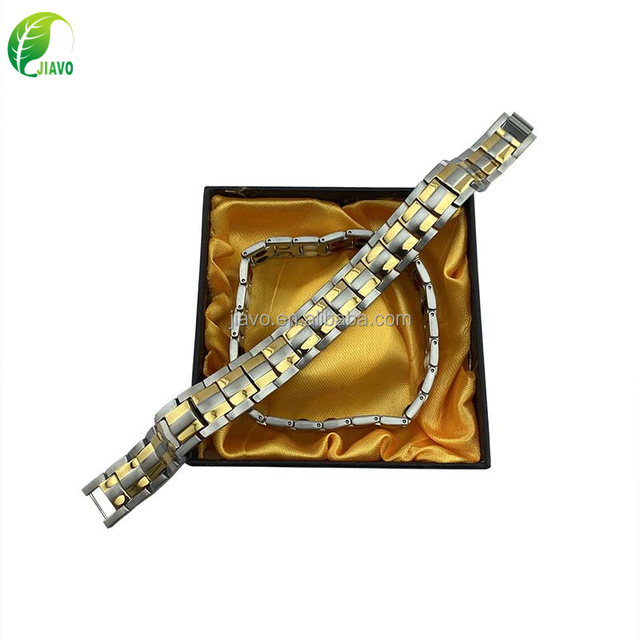 Bio magnetic titanium stainless steel bracelet good for health