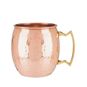 Most Popular Handmade Design Daily Use Julep Cup For Home Brass Handle Metal Drinking Glass For Crushed Ice Drinkware Mugs