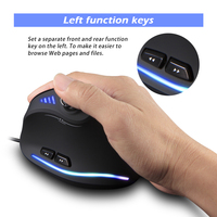 ZELOTES C-18 accessoires informatiques chauds souris verticale multi-boutons rvb souris de jeu verticale filaire