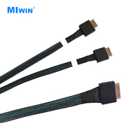 MIwin Spezielles Stromkabel 8611 8X zu 2* 8611 4X 450mm Langes Verbindungskabel Motherboard-Backplane-Computerkabel für Server