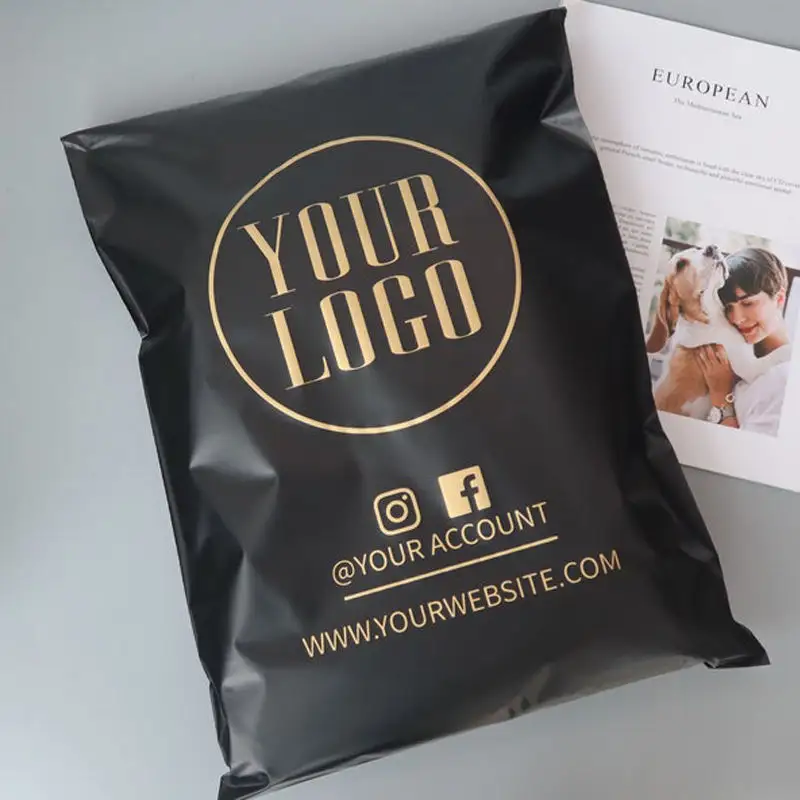 Пластиковый пакет для рассылки, биоразлагаемый полиэтиленовый конверт с логотипом на заказ, биоразлагаемый полиэтиленовый пакет для одежды/одежды