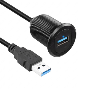 ช่องเสียบ3.0แบบตัวเมียสำหรับแผงตัวเมียพร้อมสายเคเบิลกลางแจ้งกันน้ำ IP67สาย USB มาตรฐานอุตสาหกรรม - Product Image 3