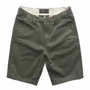 Pantaloncini da uomo estivi in cotone solido Casual classico slim Fit Cargo Shorts