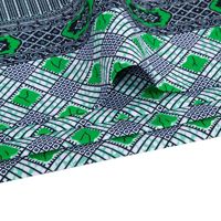 Tissu brocart africain imprimé double face 100 % polyester, textile batik ciré, matériau tissé en stock pour vêtements, couture et artisanat DIY