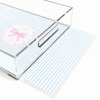 Inserts de plateau en acrylique transparent de 11x17 pouces