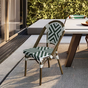 Silla <span class=keywords><strong>de</strong></span> mimbre <span class=keywords><strong>de</strong></span> bambú <span class=keywords><strong>de</strong></span> París cocina jardín Patio césped café restaurante exterior Interior <span class=keywords><strong>precio</strong></span> al por mayor estilo francés comedor café - Product Image 3