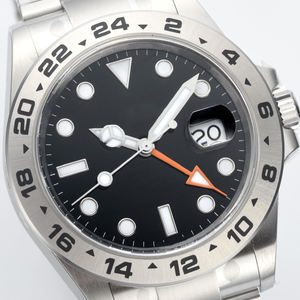 Nouvelle montre automatique pour homme en acier inoxydable 2025, lunette rotative, double fuseau horaire, calendrier, largeur du bracelet 22 mm, cadran à aiguilles, OEM ODM - Product Image 2