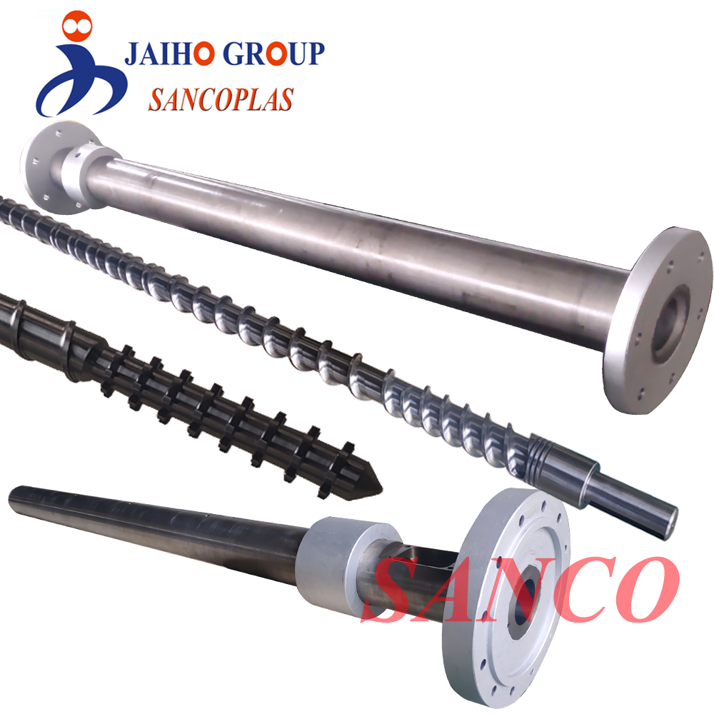 extruding screw and barrel