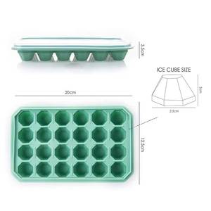 BPA-Free 15/24 Cavity Diamond Shape <b>Silicone</b> Cube Mold Eco-Friendly <b>Tools</b> Including Ice Cream Makers and Tray - Product Image 6