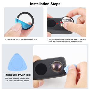 HONGDAK Dual Lens Guards para Insta360 <span class=keywords><strong>One</strong></span> <span class=keywords><strong>X2</strong></span> PC Funda protectora para <span class=keywords><strong>Insta</strong></span> <span class=keywords><strong>360</strong></span> <span class=keywords><strong>ONE</strong></span> <span class=keywords><strong>X2</strong></span> Accesorio de cámara de acción panorámica - Product Image 6
