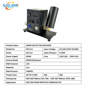 Máquina <span class=keywords><strong>de</strong></span> CO2 para Efectos Especiales, Máquina <span class=keywords><strong>de</strong></span> Humo para DJ, Luces <span class=keywords><strong>de</strong></span> Escenario con Dióxido, Efectos Especiales para FIESTAS, KTV, BODAS, ETC. (EN STOCK EN LA UE) - Product Image 6