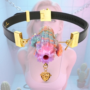 Extensor de bozal de silicona con forma de cactus, juguetes eróticos, arnés de PU, correa, cinturón, BDSM, bondage, máscara facial, juegos para adultos - Product Image 1