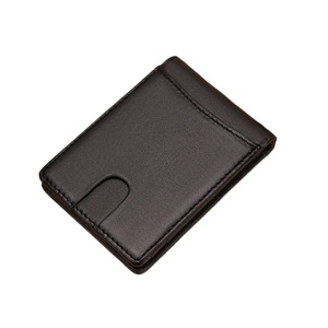 High Quality Men's Luxury Business Wallet RFID Blocking Short Leather <b>Purse</b> with Open Closure - Product Image 5