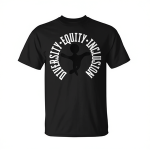 Camiseta Diversity Equity Inclusion Negra Unisex Talla Adulto S M L XL XXL - Product Image 2