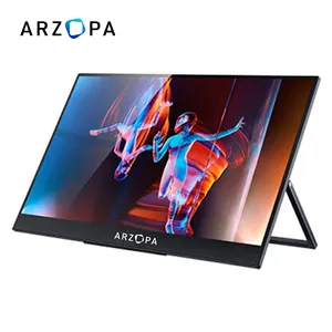 Arzopa Dropship Monitores Para PC ucuz 14 inç üçlü ekran 1080P fiyat oyun Laptop için LCD taşınabilir monitörler