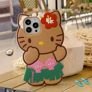 Ốp điện thoại <span class=keywords><strong>iPhone</strong></span> 16 Plus 15 14 13 12 11 hình mèo <span class=keywords><strong>Kitty</strong></span> hoạt hình dễ thương bằng silicon 3D, chất liệu cao su, chống sốc, bảo vệ mặt lưng - Product Image 5