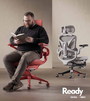 Chaise de bureau ergonomique contemporaine de luxe, testée BIFMA, pour dirigeant, avec appui-tête réglable, chaise de conférence en maille 6D