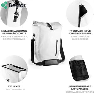 Sac de vélo de voyage fermeture à rabat sac de sacoche arrière étanche de grande capacité - Product Image 3