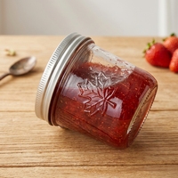 Pot en verre esthétique de luxe pour emballage de soins de la peau, pot à crème en verre transparent avec couvercle en bois, intérieur minimaliste et épuré