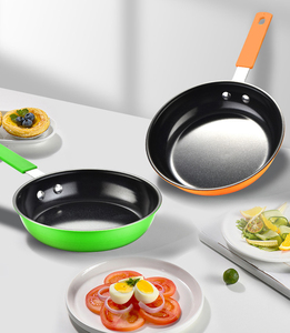 Revêtement rond antiadhésif en fonte poêle à frire casseroles de cuisson des aliments plusieurs tailles Induction coloré petite poêle à frire en gros - Product Image 4