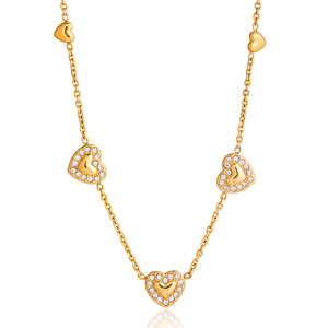 Collar con Forma de Corazón de Acero Inoxidable, Cadena para Clavícula, Regalo de Joyería para el Día de San Valentín para Parejas - Product Image 4