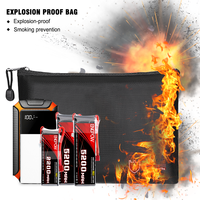 Sac ignifuge extra large A5 en silicone, imperméable, pour argent et documents