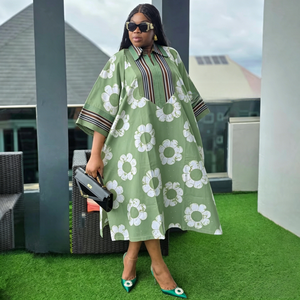 Abito Camicia Casual Stampato Primavera 2026 Nuova Collezione Europea e Americana, <span class=keywords><strong>Abbigliamento</strong></span> Donna Ampio e alla Moda con Blocchi di Colore - Product Image 4