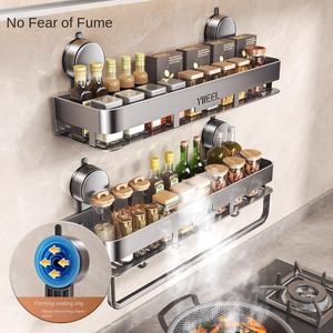 Support de rangement mural à ventouse sans poinçon pour <span class=keywords><strong>la</strong></span> cuisine OEM couvercle de casserole de couteau assaisonnement fournitures ménagères support dans l'emballage de <span class=keywords><strong>la</strong></span> boîte - Product Image 4